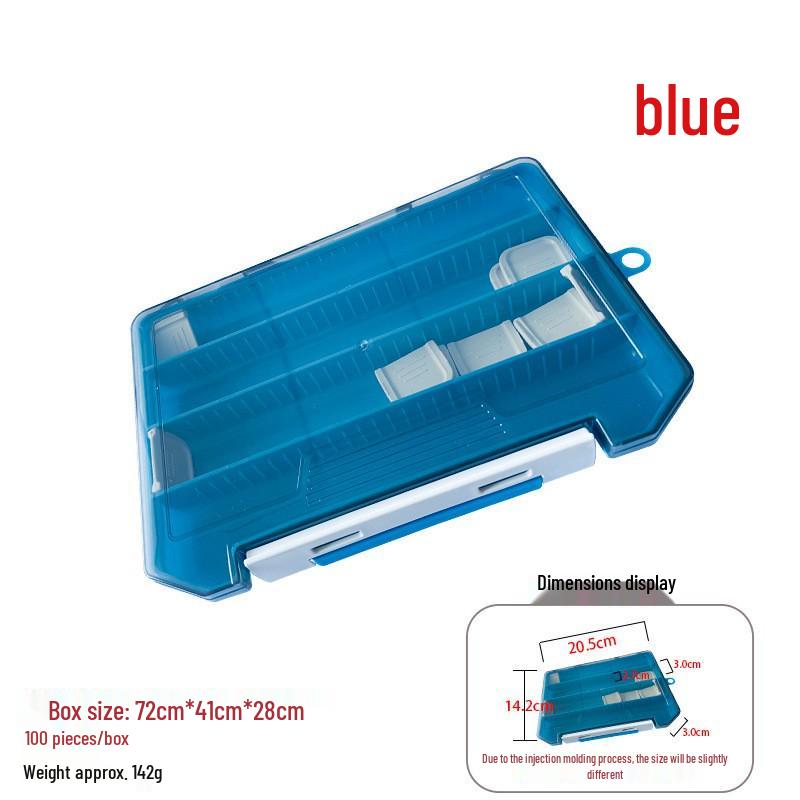 Double-Layer Fishing Lure Box - Tackle and Accessory Storage