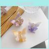 Trendy Butterfly Acrylic Hair Clip Featuring Beautiful Gradient Colors For Elegant Hairstyles