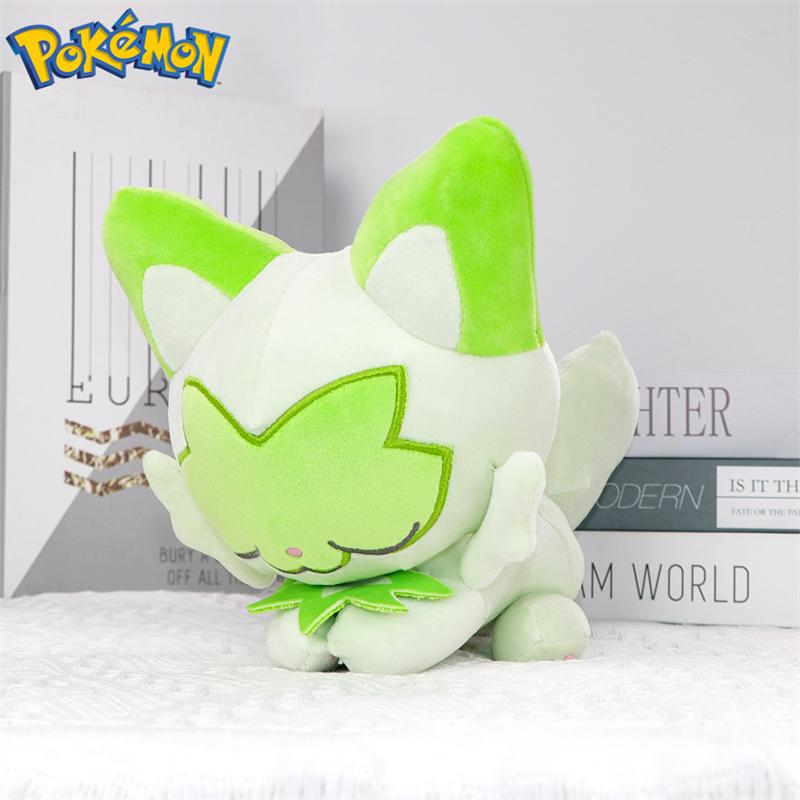 Sleeping Sprigatito Charizard Sylveon Fuecoco Plush Toys Kawaii Pamo Eevee Gengar Cubone Furret Peluche Dolls Gifts Kids