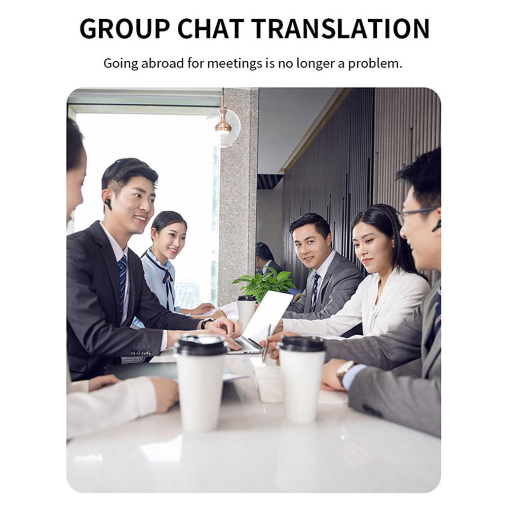 Wireless BT 5.4 Real Time Translator Earbuds Smart Touch Screen Housing 144 Languages Instant Translated Smart Voice Translator