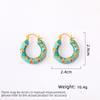 Women's Light Luxury Design Elegant Vintage Round Earrings Fashionable And Versatile Niche Design Ear Clip Daily Accessories