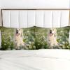 Cute Dog Wreath Flowers 3D Printed Quilt Cover Set Cute Playful Style Bedding Set Soft Comfortable Home Textiles Duvet Cover Set
