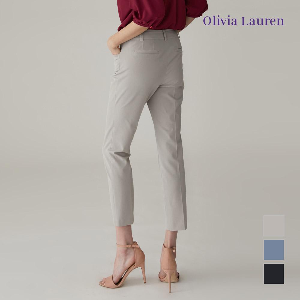 OLIVIALAUREN Decorative Button Straight Fit Pants_Vopdlxm3281