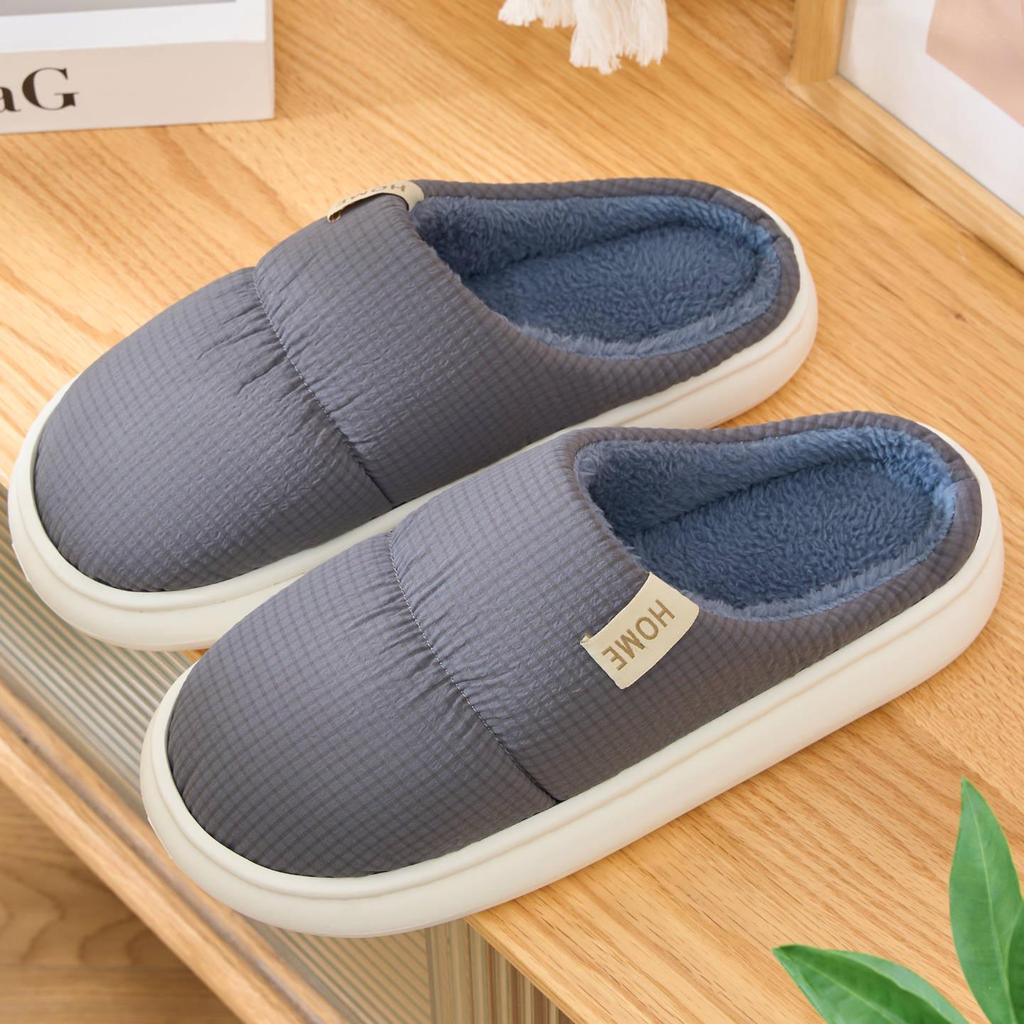 Women's and Men's Plush Cotton Slippers - Winter 2025 Indoor Warmth