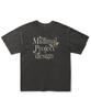 MINIMALPROJECT Helvetica Pigment Short Sleeve T-Shirt Mst165 [Darkgray]