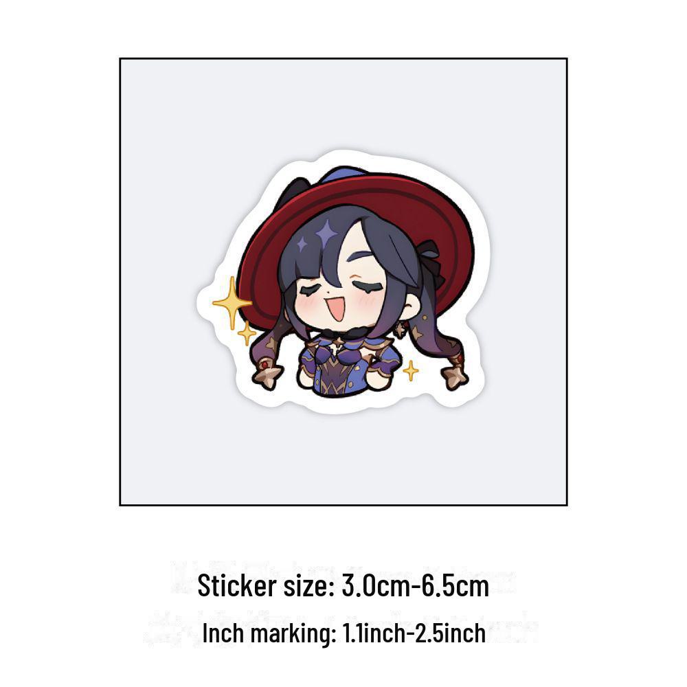 60-Piece Cute Anime Game Sticker Pack for Laptops and Water Bottles