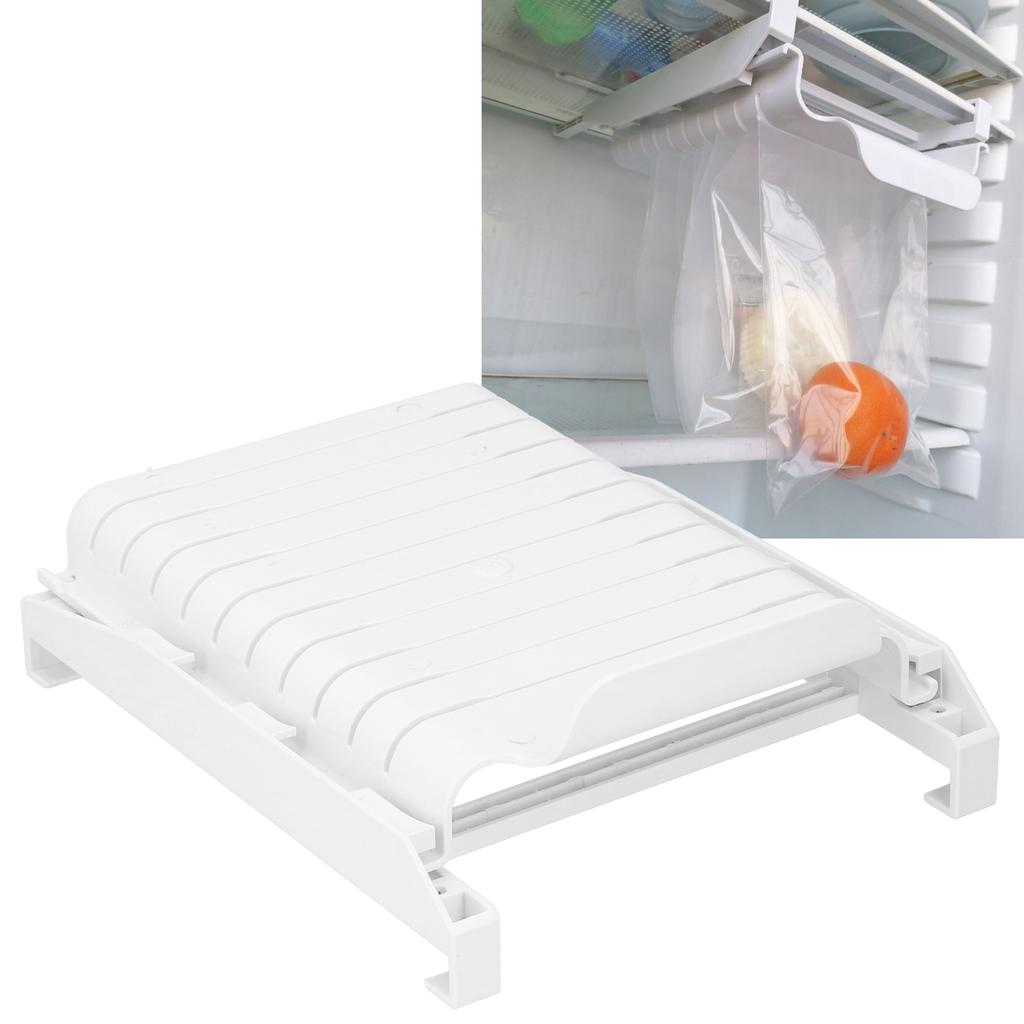 Kühlschrank-Lagerregal Ausziehbare Schubladeneinlage Behälter Kühlschrank Lebensmittel-Organizer Küchenzubehör(Weiß )