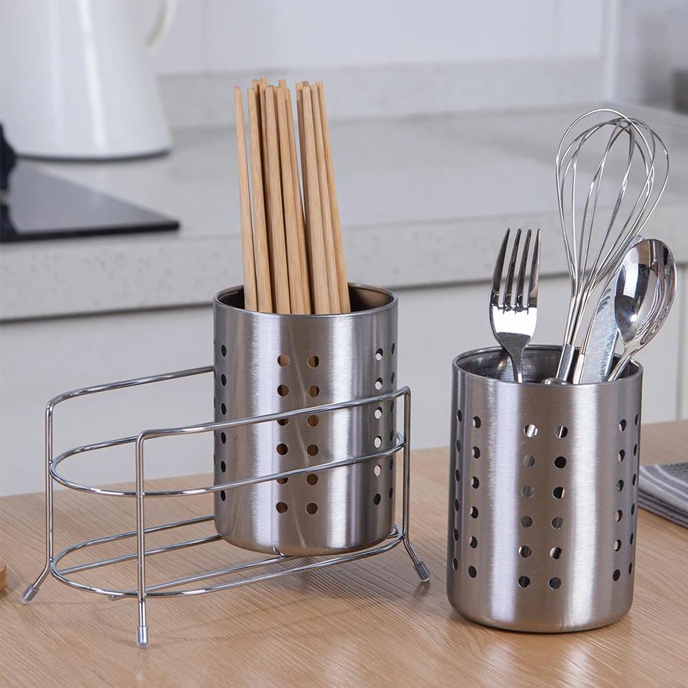 Rust-proof Cutlery Holder Well-ventilated Cutlery Basket Dinnerware Organizer  Kitchen Accessories