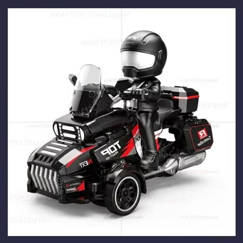 Přenosné KF35 Mini 3kolové RC auto 1:Vysokorychlostní driftovací hračka auto v měřítku 43 s LED světly 2,4G dálkové ovládání Terénní závodní dárky pro děti Přineste panenku