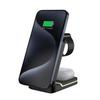 15W 3-in-1 Magnetic Wireless Charger Stand for Phone, Watch, Earbuds – Fast Charging, Portable, Foldable Desk Accessory