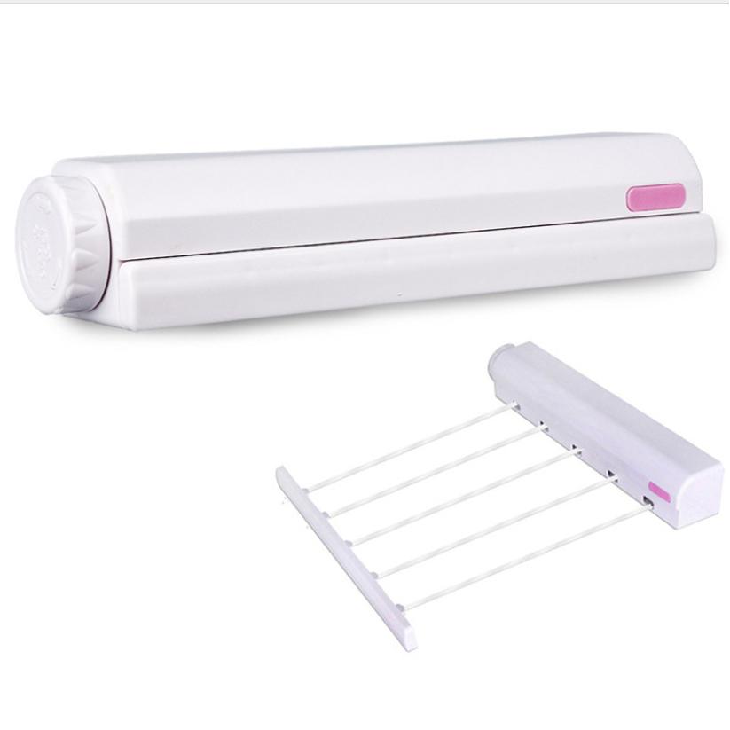 Spring Automatic Telescopic Clothes Drying Rack With 5 Ropes, Automatic Telescopic Clothes Drying Rope