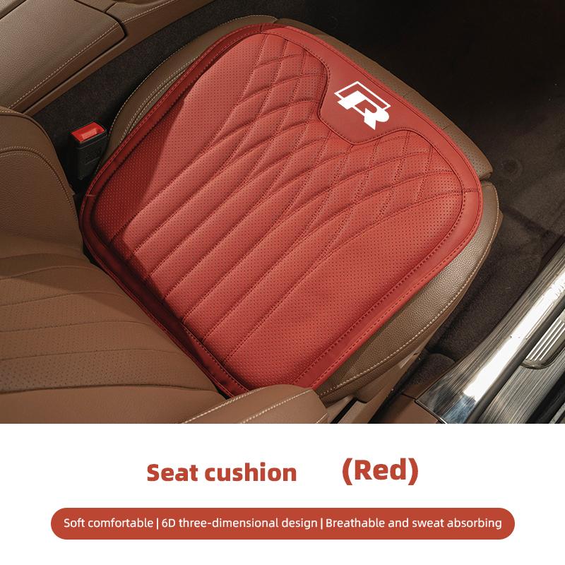 Car Seat Cushion Cover Lumbar Support Waist Cushioning For VW GTI Polo Golf Passat B6 Jetta Tiguan Arteon CC Taigo T-ROC Hub Cap
