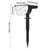 RGB Solar Landscape Light Outdoor IP65 Waterproof 7 Lighting Modes Color Changing LED Solar Spot Light Outdoor For Yard Garden