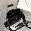 Fashion Crossbody Bucket Bag Trendy PU Shoulder Bag Women's Casual Handbag & Tote Purse CLE
