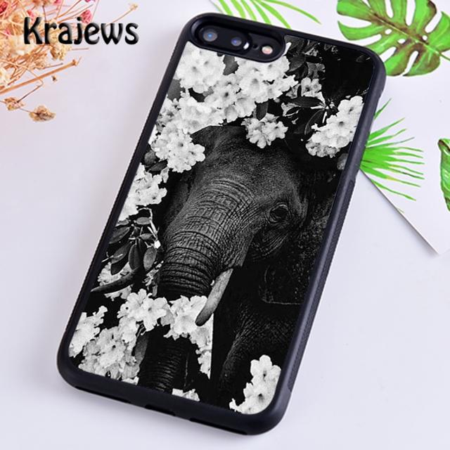 Krajews Baby Elephant Moon Soft Phone Case Cover For iPhone 14 5 6s 7 8 Plus XR XS 11 12 13 Pro Max Samsung Galaxy S21 S22ultra