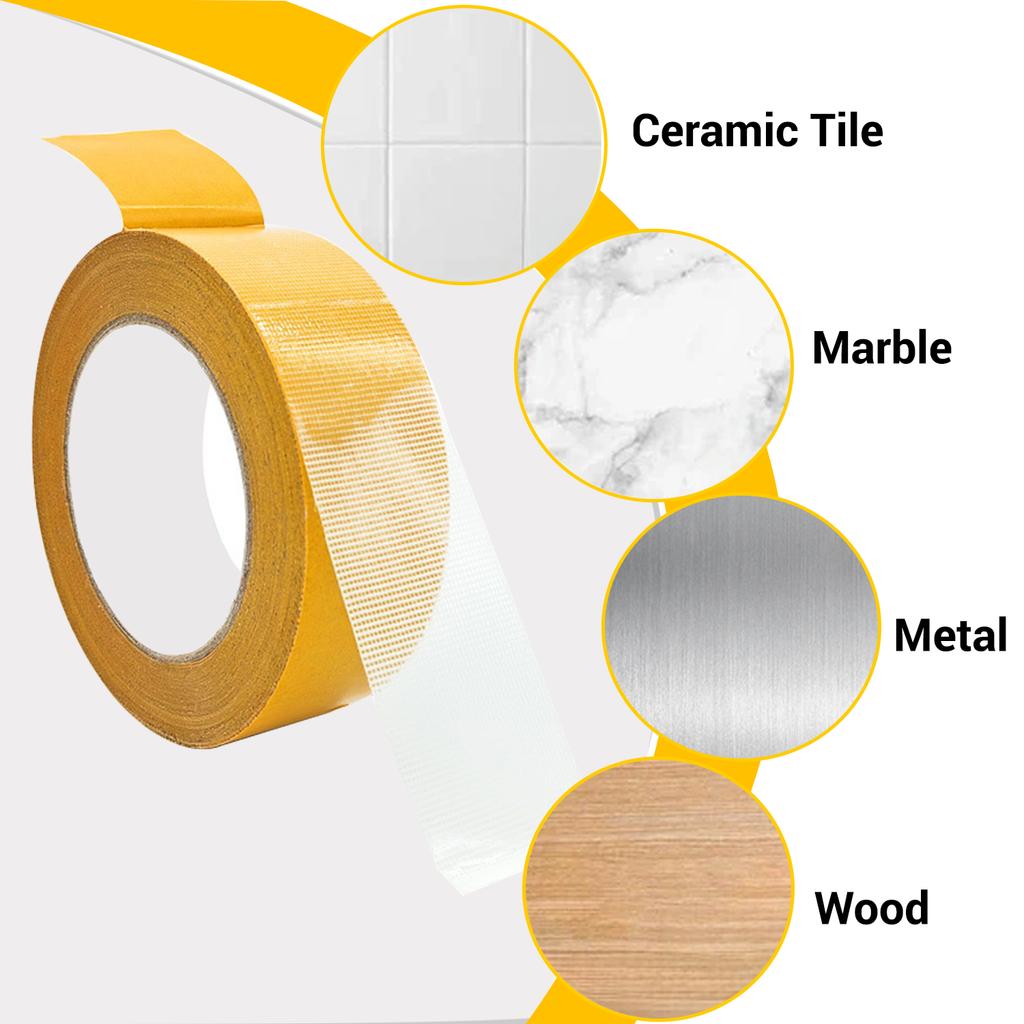 Grid Double-sided Tape with Super Strong Adhesion, Tear-off, Hand-made Double-sided Tape for Carpet Fixation