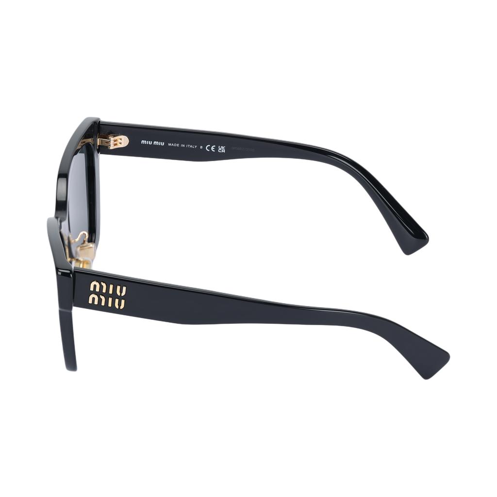 Miu Miu Logo Cat Eye Sunglasses Women sunglasses Black MU02ZS1AB5S0