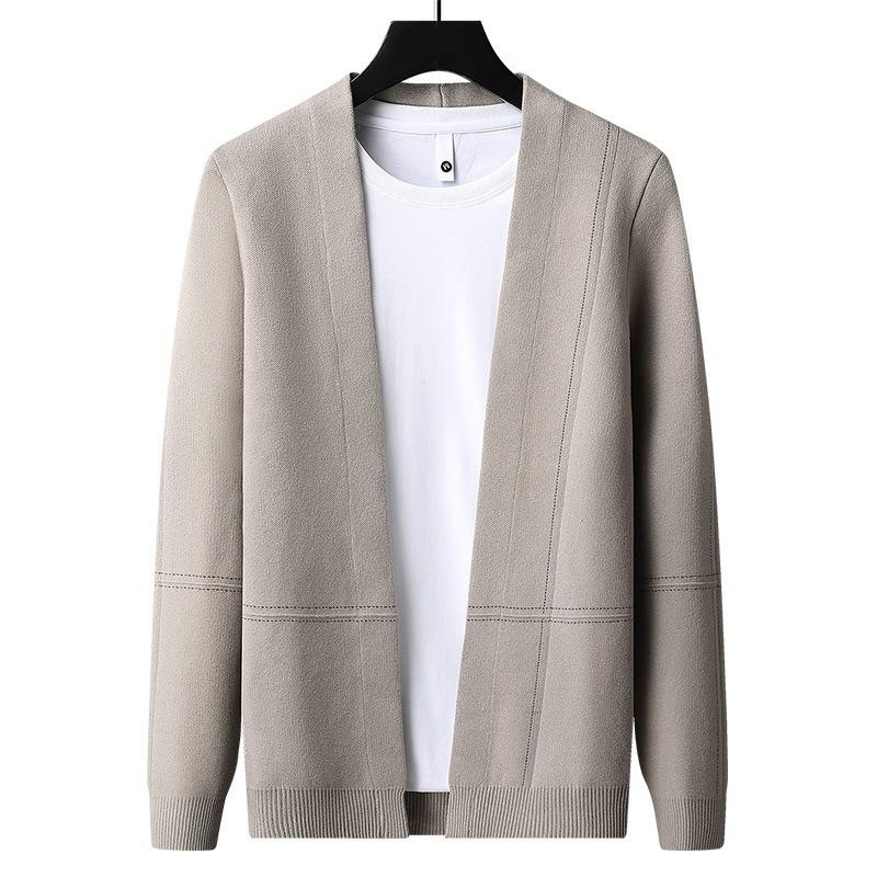 Hot Sale, Men's Knitted Cardigan Sweater Jacket ins Trendy Yarn Sweater Men's Clothing