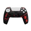 1Pcs Water Transfer Doodle Silicone Protective Cover Case For Sony Playstation 5 Ps5 Controller Gamepad Spider Silicone Case