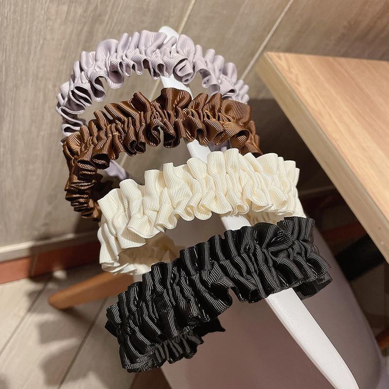2023 Fashion Hair Bands Hair Hoops Korean Solid Color Headbands Designer Wide Hairband For Women Girls Hair Accessories Headwear