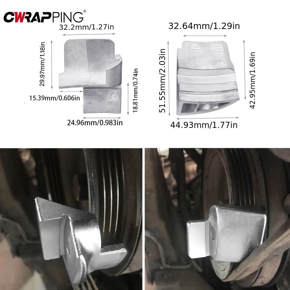 2PCS Car Ribbed Drive Belts Removal Stretch Aux Belt Removal Installer Auxiliary Tool for Automotive Repair Auxiliary Tool