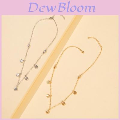 Trendy Geometric Alloy Smiley Face Pendant Necklace In Elegant Gold And Silver Tones