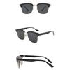 New Sunglasses For Men Classic Half Frame Polarized Lenses Sun Glasses Luxury Brand Designer Square Shades Vintage Glasses