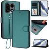 For OnePlus 15 5G Leather Case Wallet Stand Phone Cover with Wrist Strap