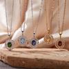 S925 Silver Necklace for Women with Yellow Citrine, Garnet, Sapphire, and Tanzanite Gemstones