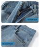 Retro Star Print Bootcut Jeans - Spring/Autumn Wide Leg Casual Pants