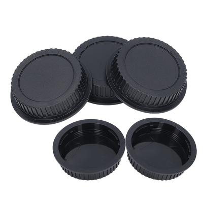 5PCS Camera Rear Lens Cap Kit ABS DSLR Micro SLR Camera Rear Lens Cover for EF Mount Lens