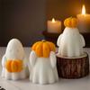 Halloween Ghost Candle Mold for Candle Soap Home Decoration Multipurpose Ghostly Pumpkin Silicone Mould For Epoxy Resin