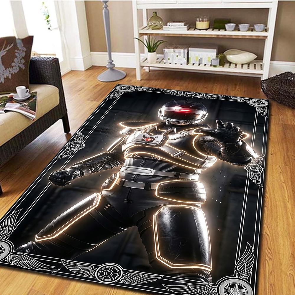 Super Sentai Carpet for Living Room, Digital Print Floor Mat, Cool Movie Bedroom Rug, Mat -HYQ99