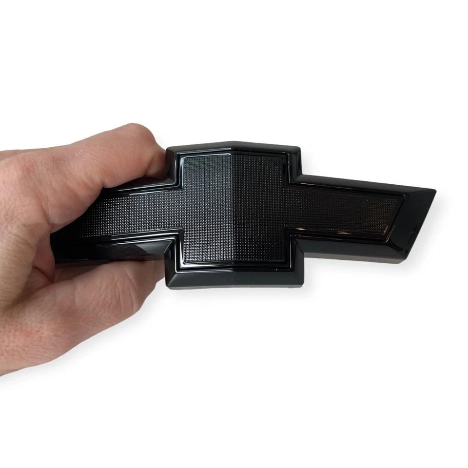 All Black Bowtie Chevy Logo Badge Chevrolet Camaro 2014-2024 Front Grill Emblem logo Rear Trunk Emblem