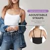 Sleeveless Women's Camisole with Chest Pads - Spaghetti Strap Tank Top, Wire-Free Cup, Ideal As Outerwear Base Layer or Yoga Sportswear