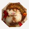 1pc Autumn Hedgehog Automatic Open/Close Umbrella, Windproof, Folding Compact Umbrella with Lightweight Design for Women/Men103