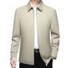 Trendy Executive Spring/Autumn Jacket for Middle-Aged Men - Business Casual Lapel Coat 2026