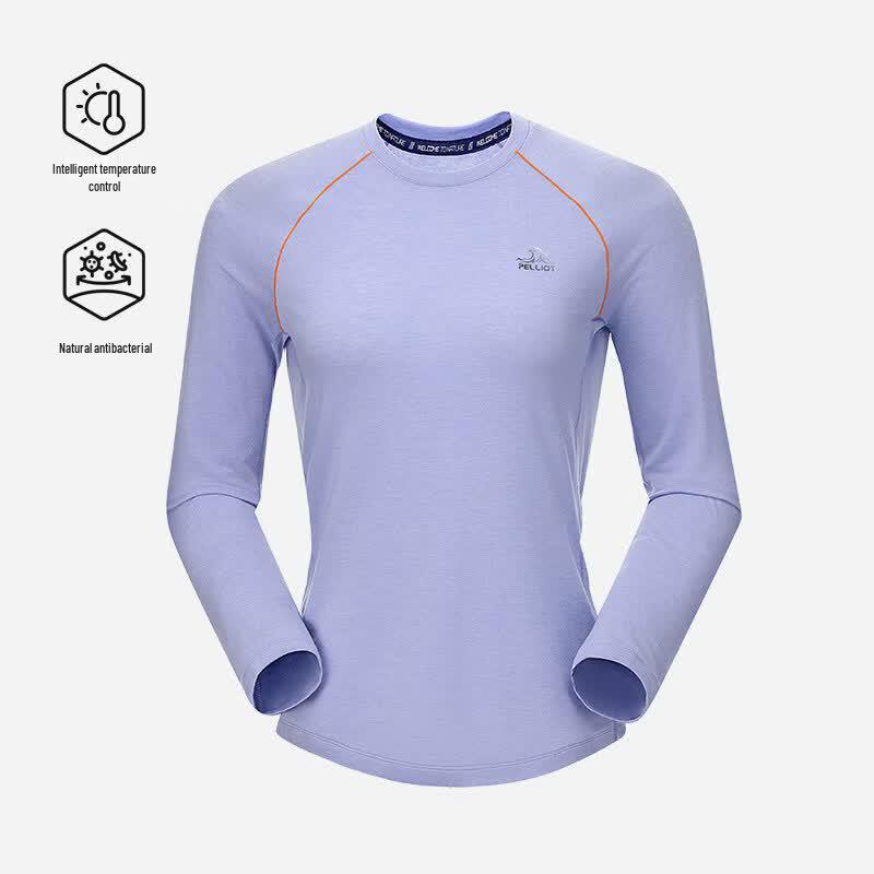 Pelliot Women s Merino Wool Long Sleeve Hiking Base Layer L