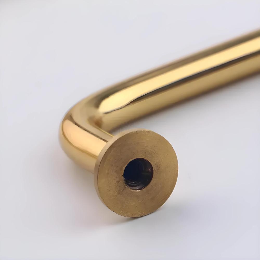 Kitchen railing furniture handle cabinet gold long gloss retro loft 128mm