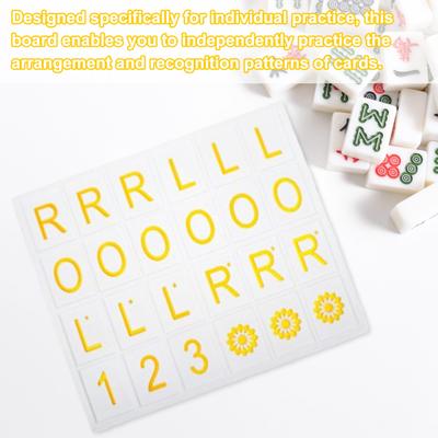 Mahjong Solo Practice Board 3D Printed Mahjong Training Tool American Mahjong Strategy Aid Lightweight Portable Players Practice Board