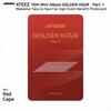 ATEEZ 10e mini album Golden Hour Part.1 Makestar Last Fan Sign Event Photocard