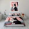 "Cat Art Print Home Decor Set" Soft Comfortable Duvet Cover Bedding Set Included 1*Duvet Cover & 2*Pillowcases gift