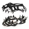 Selpa Crampons de Gelo de 18 Dentes de Silicone - Espigões Antiderrapantes para Sapatos de Caminhada com Correntes de Aço Manganês