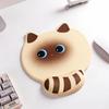 New Cartoon Cat Wrist Rest Mouse Pad Non-Slip Soft Silicone Mouse Pad Rebound Comfortable Ergonomic Desk Mat Gaming