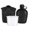 3 Piece Canteen Kit with Aluminum Cup and Cover for Outdoor Camping Hiking Backpacking Survival 3 Piece Canteen Kit