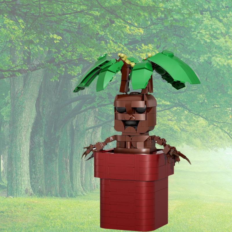 Potted Plant Mandrake Building Blocks Toys Model Diy Small Educational Grain