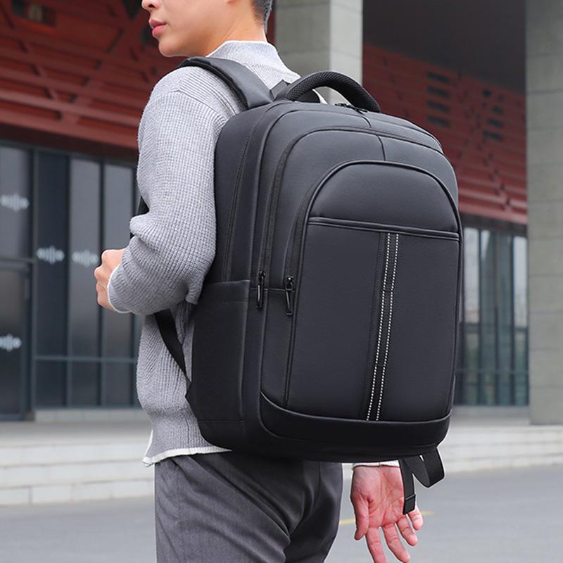 Simple and Casual Men's Backpack for Commuting To Work and Multi-pocket Classification Must-have Backpack