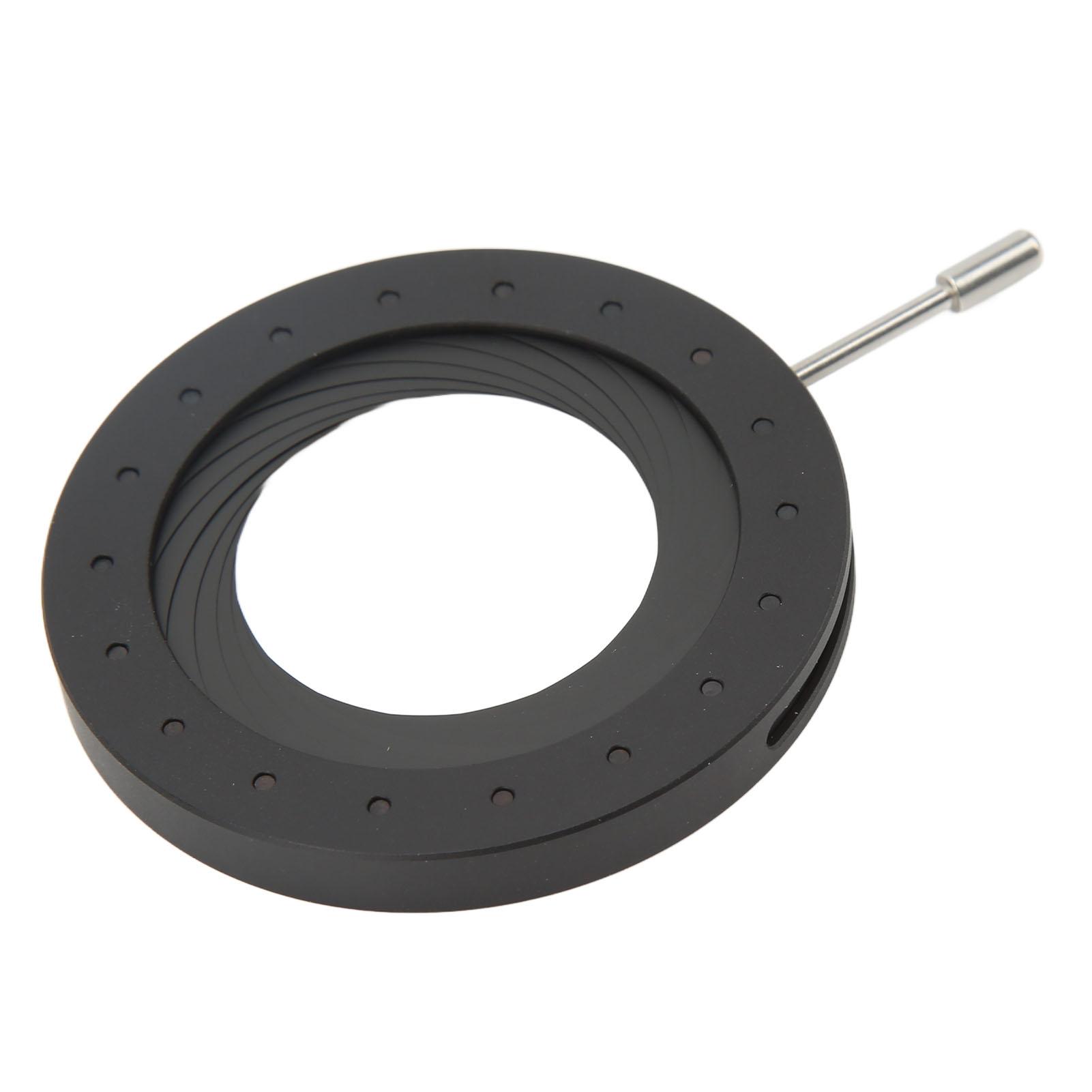 

18 Blades Aperture Diaphragm Robust Stable Simple Operation Compact Metal Adjusting Inner Diameter