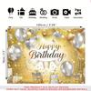 1pc 2D Birthday Theme Backdrop Banner Balloons Gift Box Design Living Room Bedroom Garden Scene Birthday Party Indoor Outdoor Decor Photo