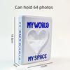 36/64 Pockets Mini Photo Album Heart Transparent Photocard Holder Mini Polaroid Album Storage Collect Book Name Card Album